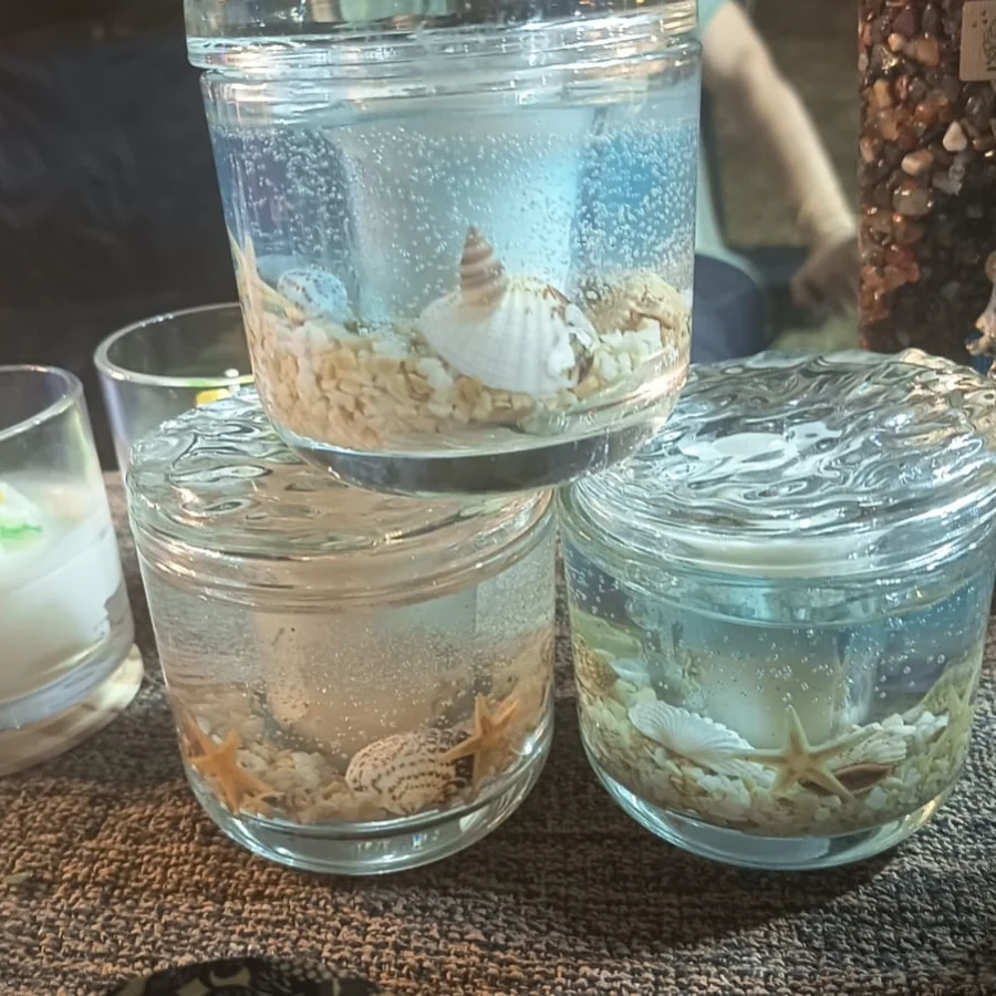 Vela artesanal produzida no curso Velarte Essencial